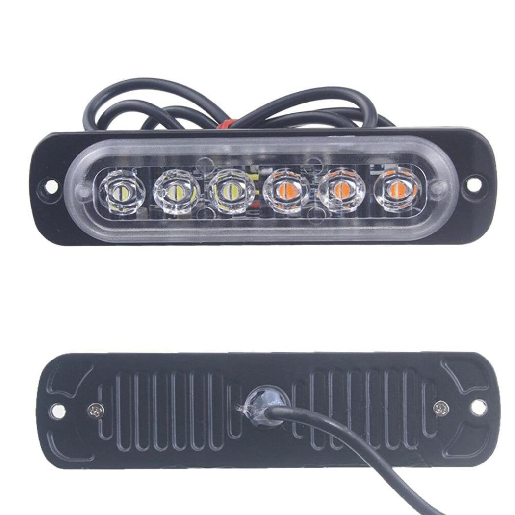 6 LED Car Truck Warning Flash Lights For car pros