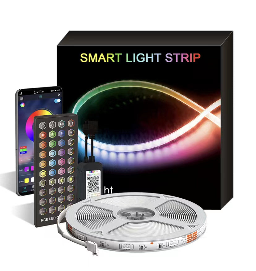 10M 5050 RGB LED Strip Lights Kit Bluetooth Phone App Control Non-waterproof