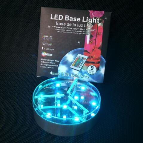 4 Inch RGB Round Lights Base for Party Pros