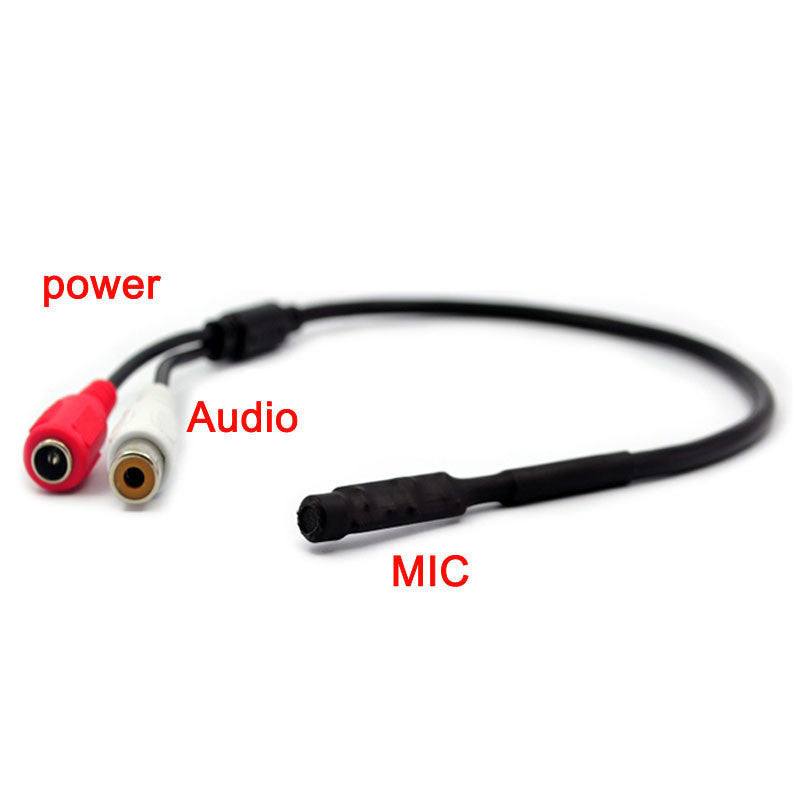 RCA Mini Microphone for CCTV Security Camera