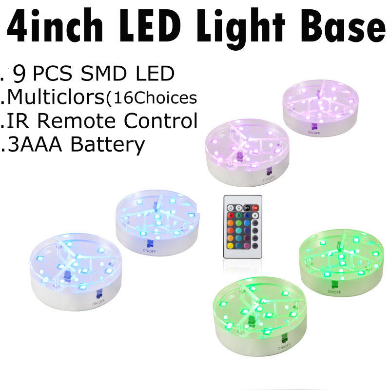 4 Inch RGB Round Lights Base for Party Pros