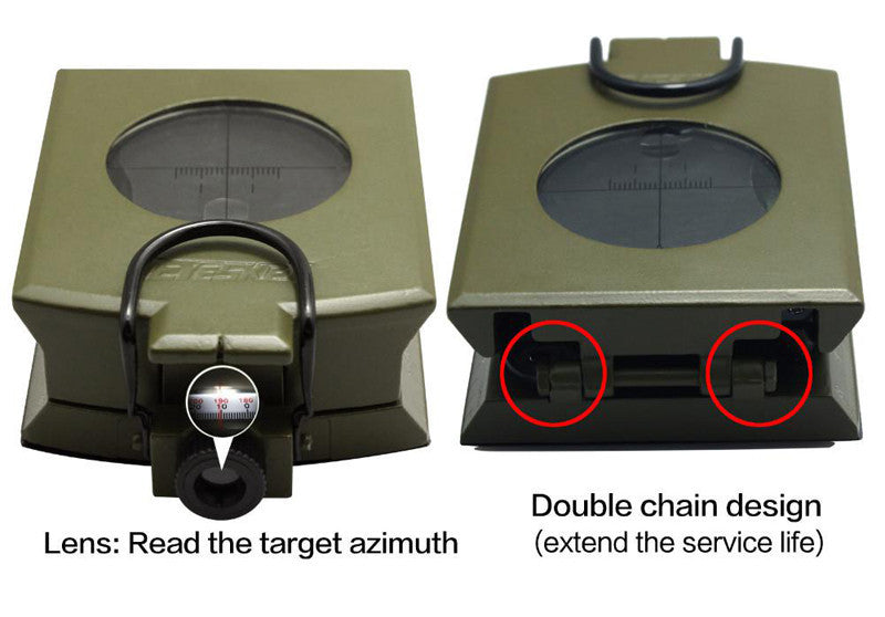 High Quality Metal Compass w/ Clinometer