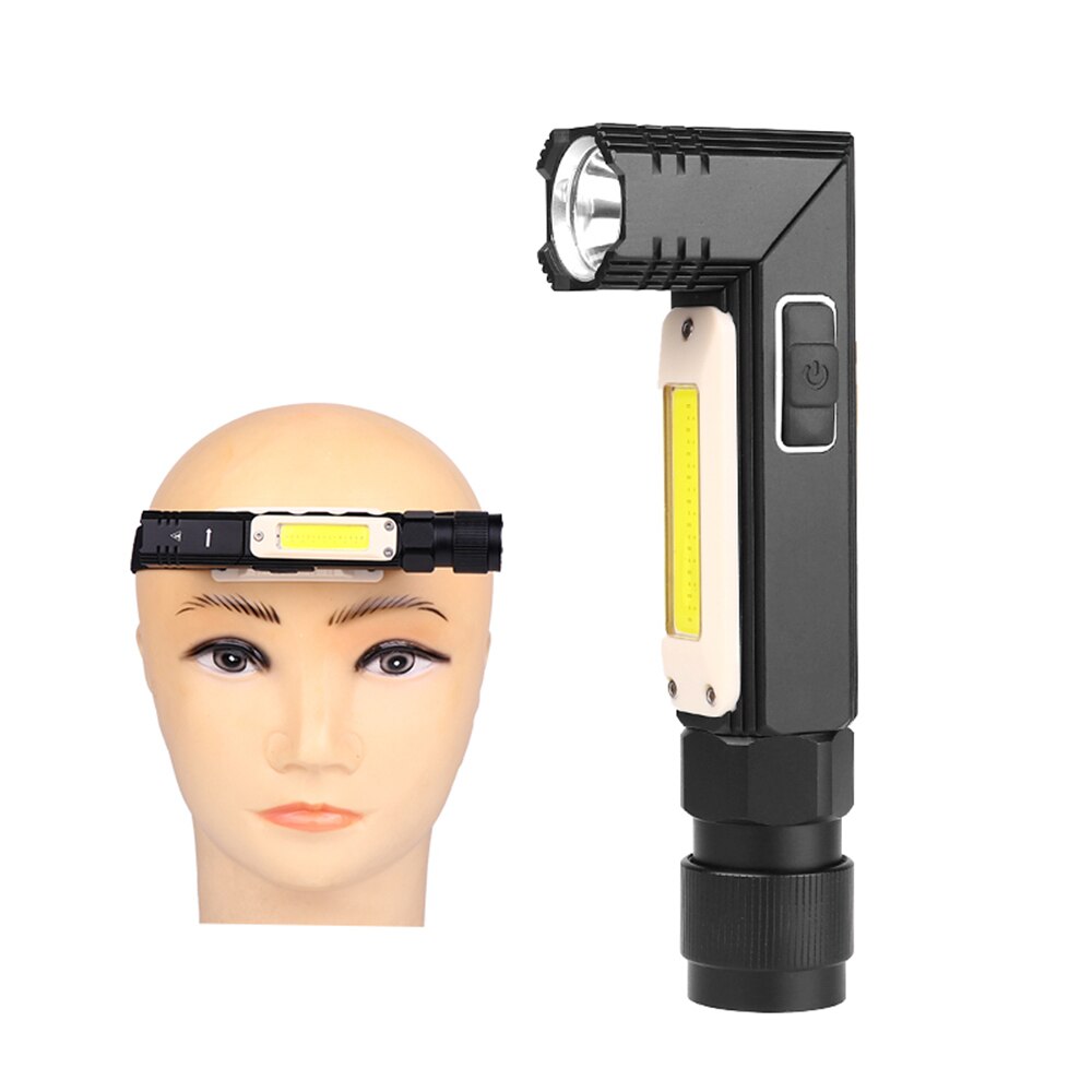 Magnetic USB Rechargeable COB Light Headlamp & Torch