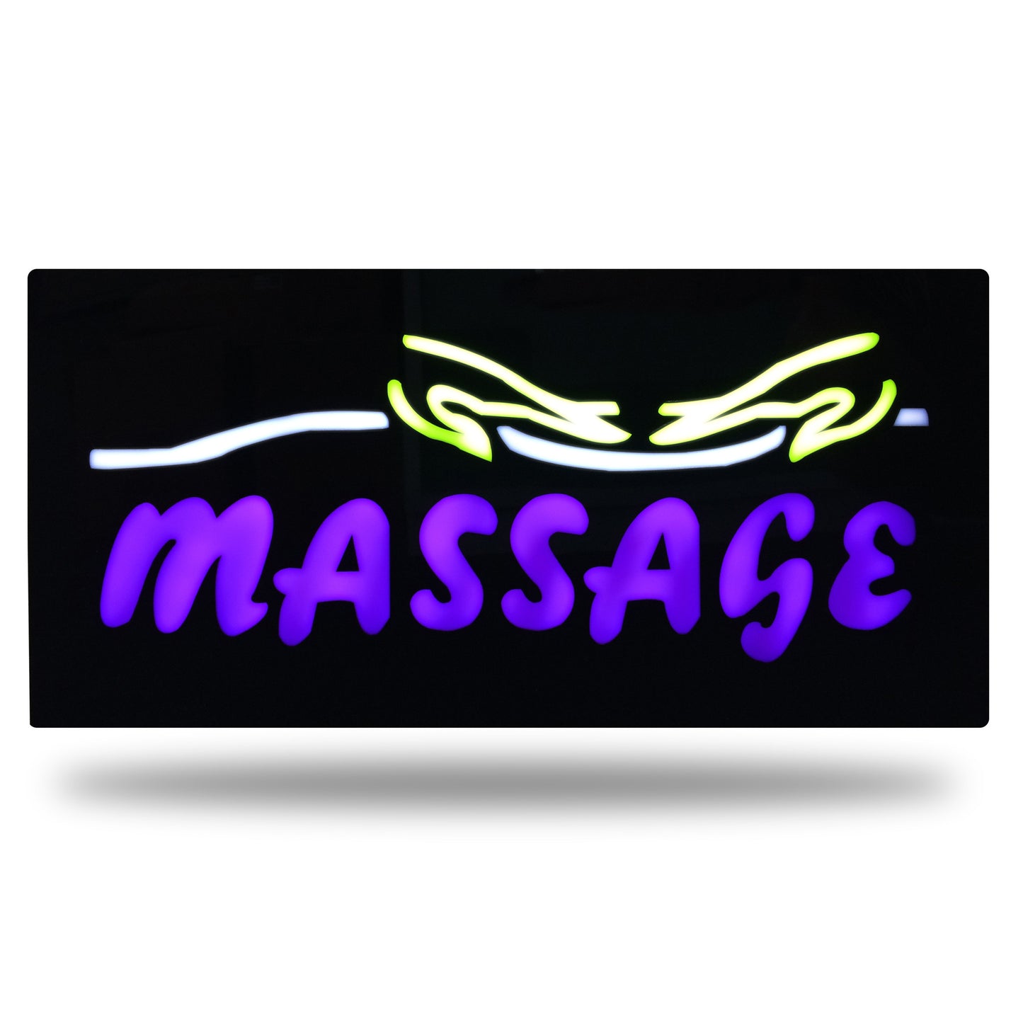 "MASSAGE" HANDS IMAGE Beautiful Bright Neon LED Sign