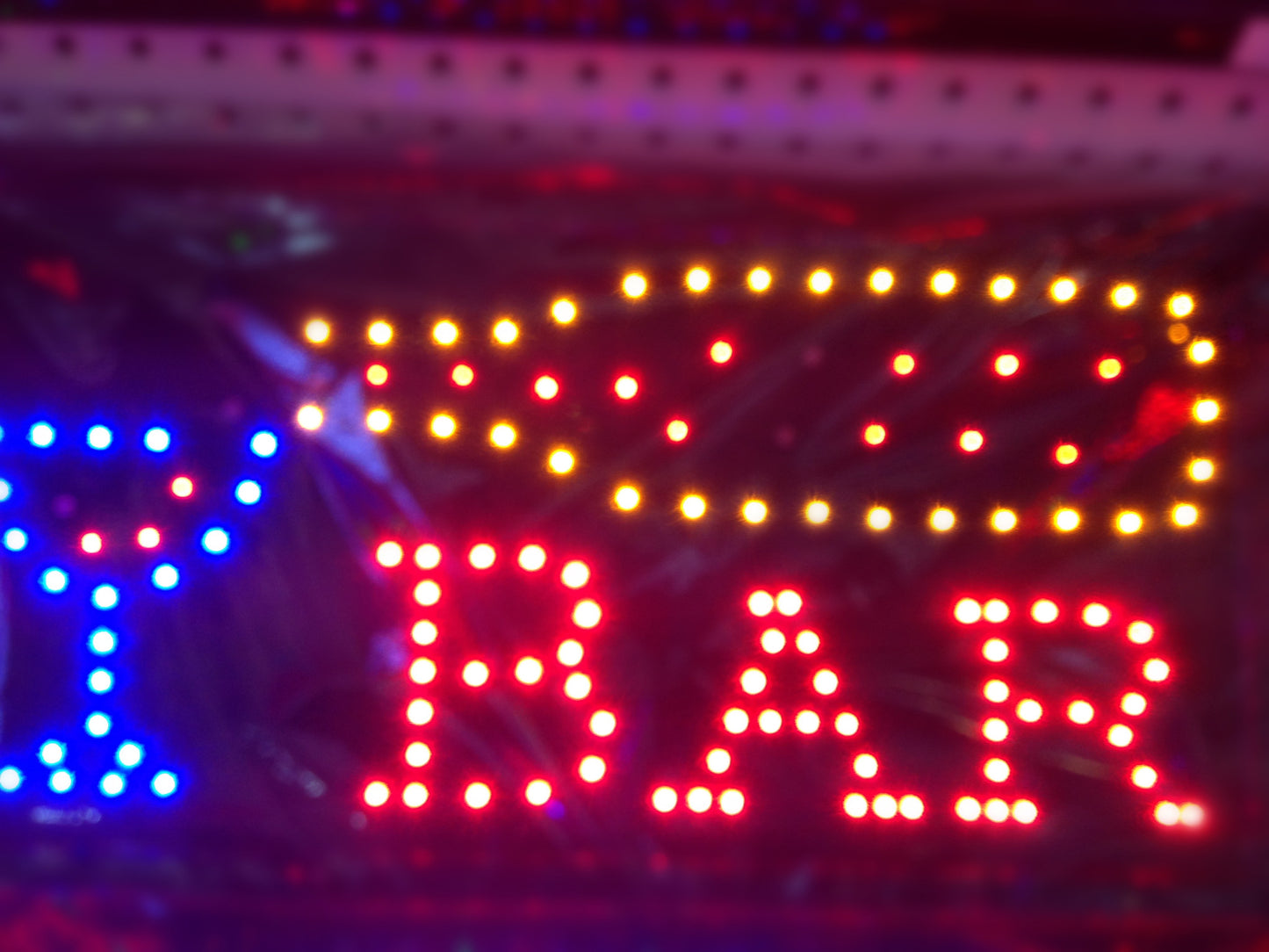 BAR "Bottle + Cup" LED Sign 48x25cm