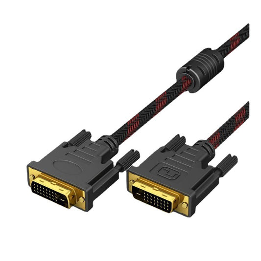 1.4m Fabric DVI to DVI Male to Male Cable