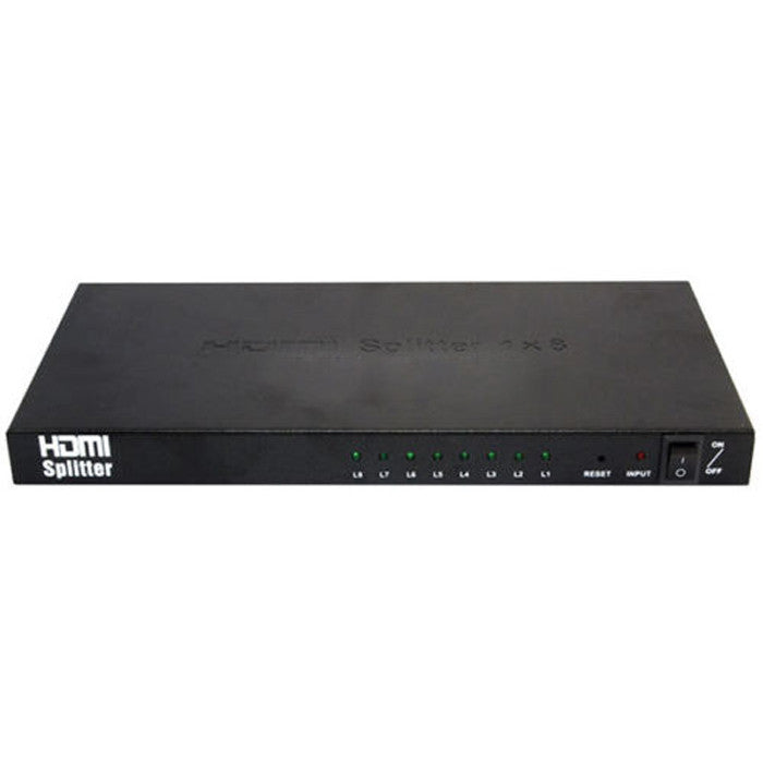 HDMI 1x8 8-Port 3D Splitter Amplifier with 1080P HDCP