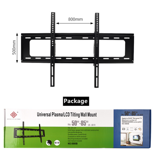 TV Wall Mount Bracket Tilt LED LCD Plasma Flat Screen For 50-85'' TV