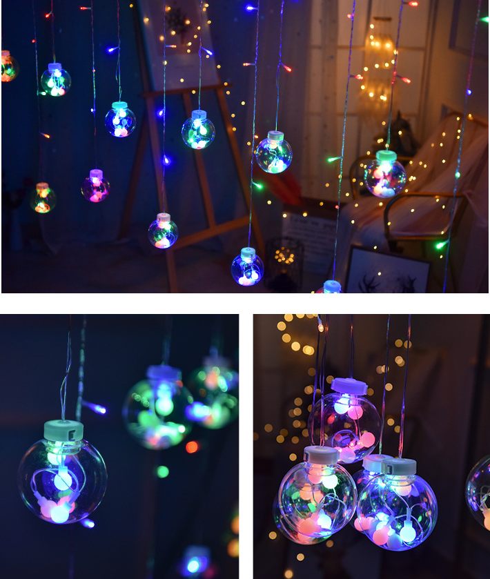 Solar 12 Wishing Ball String Light Christmas Fairy Lights or Party pros