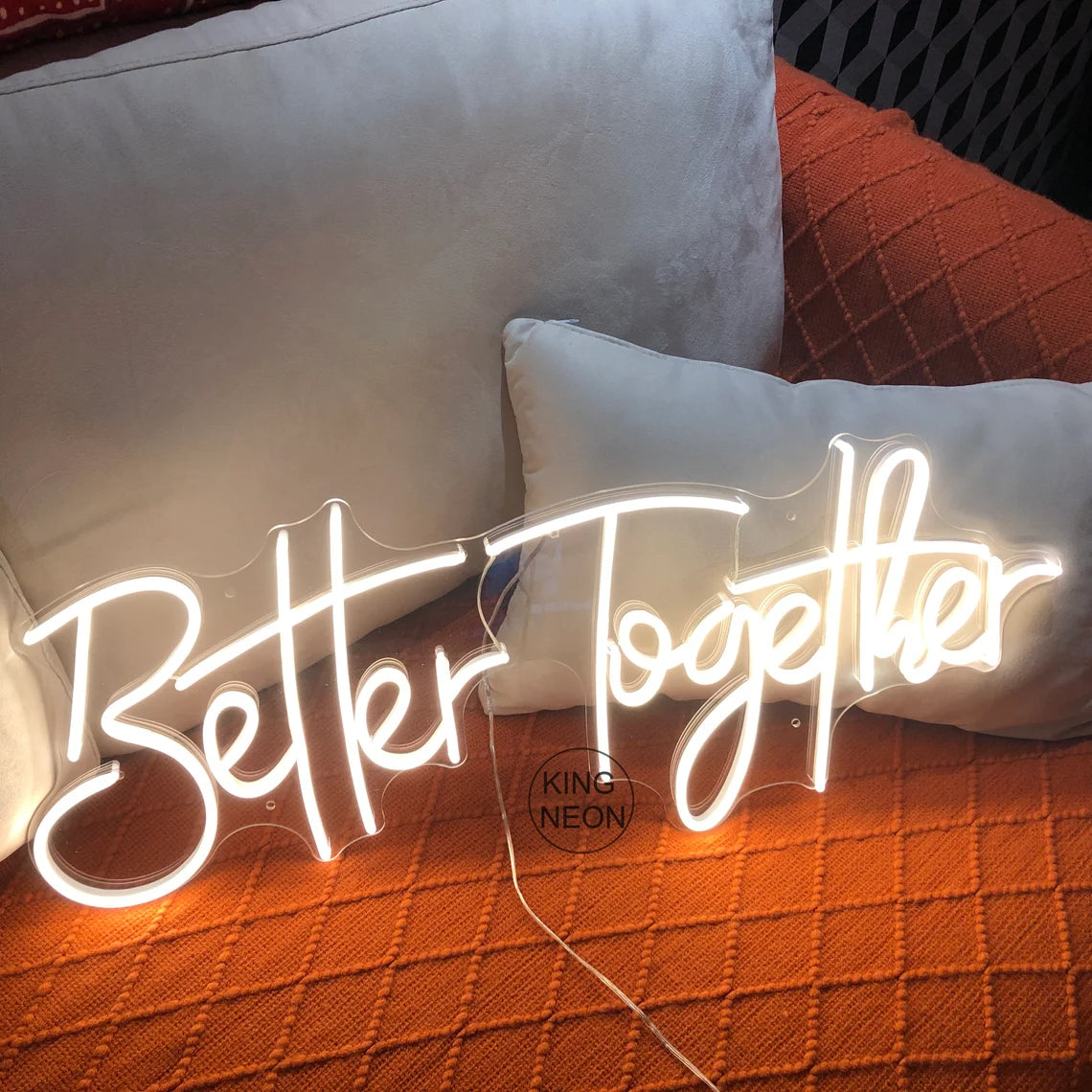 Large Better Together 68cm Neon Light LED Sign 12V Super Bright