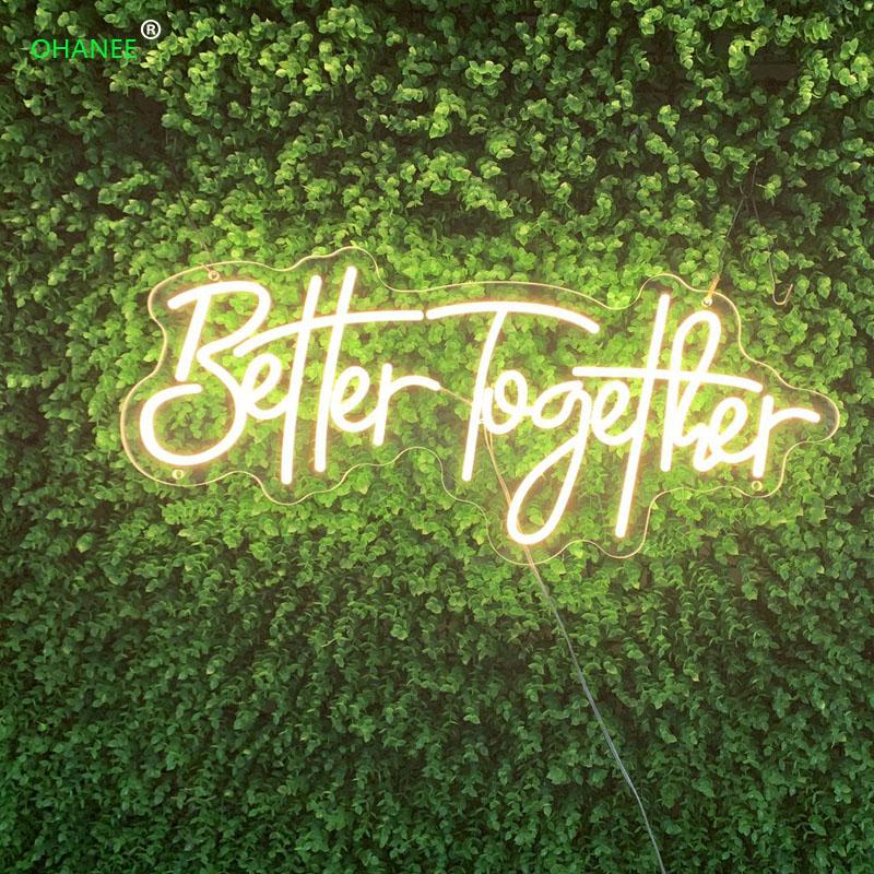 Large Better Together 68cm Neon Light LED Sign 12V Super Bright