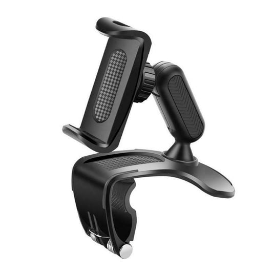 Car Dashboard 360 Rotation Rearview Mirror Mount Cellphone Holder Cradle Stand