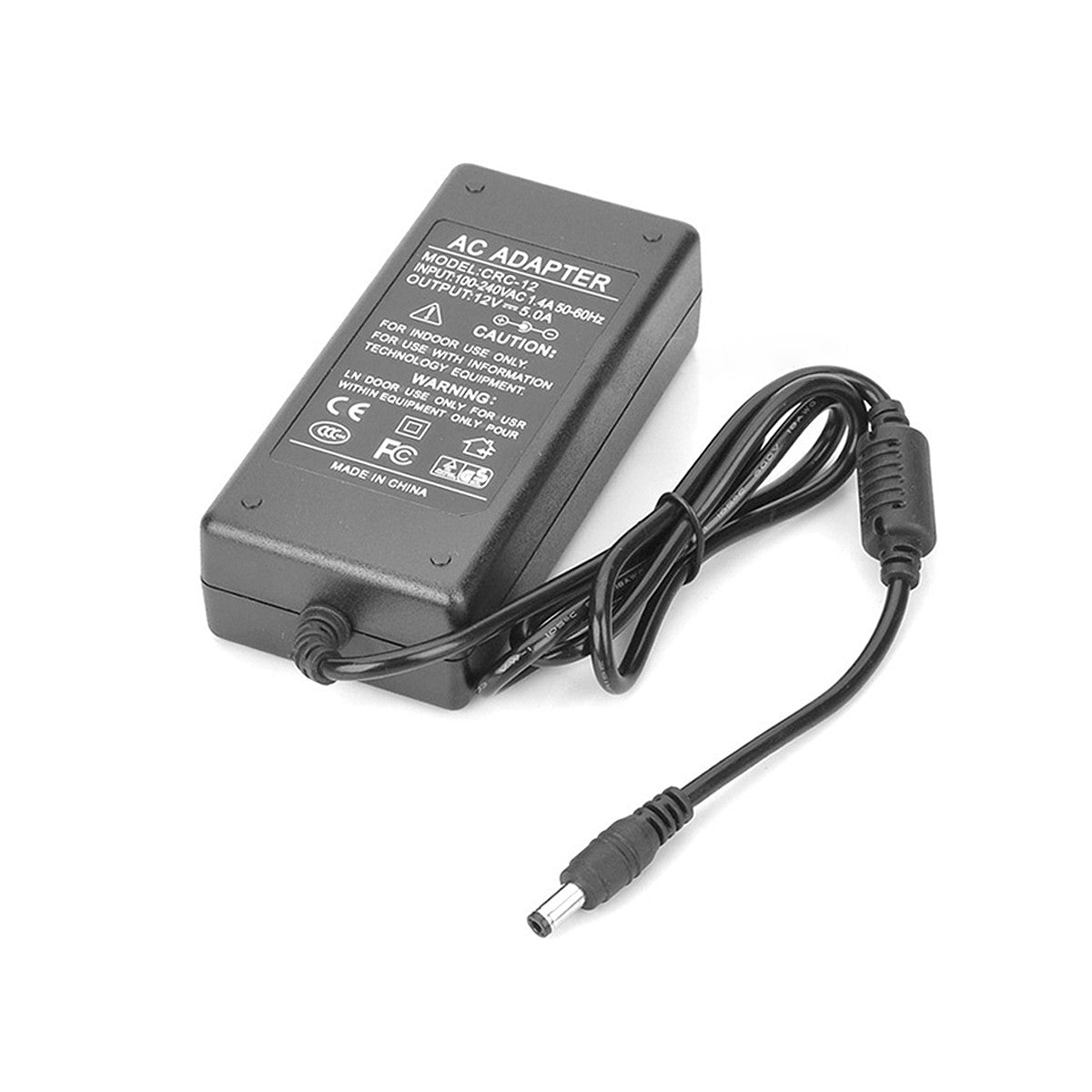 12V 5A DC Power Transformer with 5.5x2.1mm plug