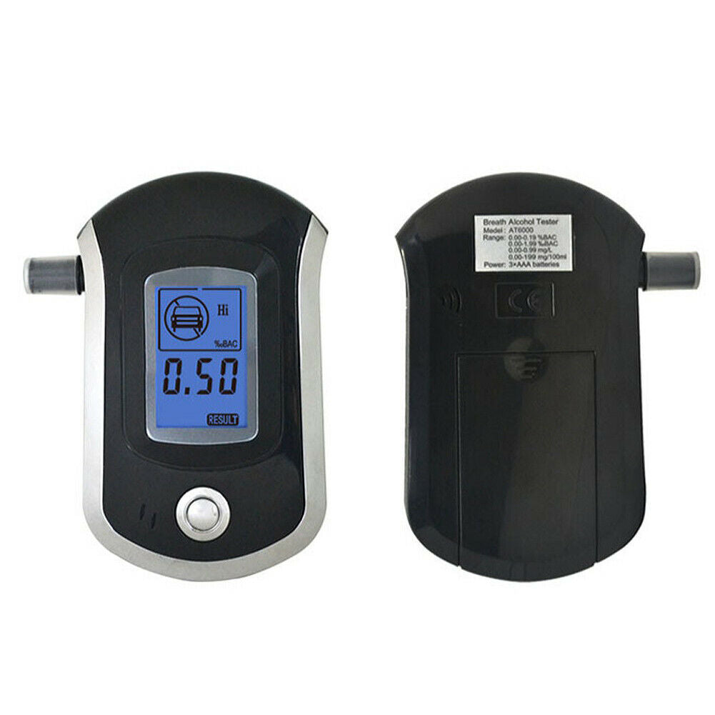 Digital Breath Alcohol Tester AT-6000 Handheld Backlight For Car Pros