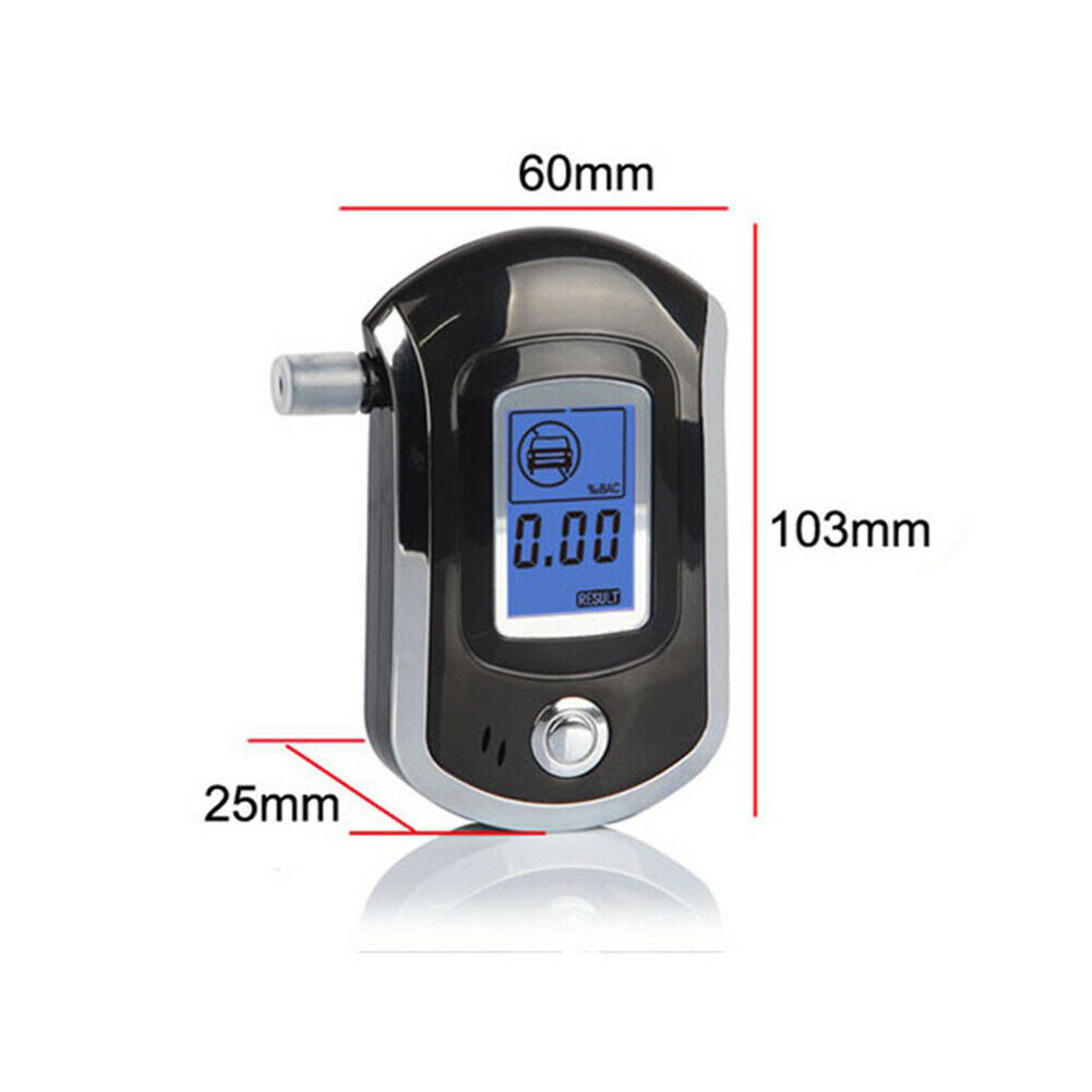 Digital Breath Alcohol Tester AT-6000 Handheld Backlight For Car Pros