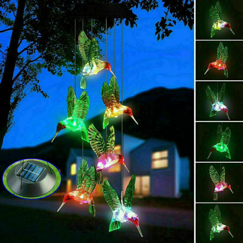 Solar Powered Wind Chimes LED Lights for Outdoor Garden for Party Pros