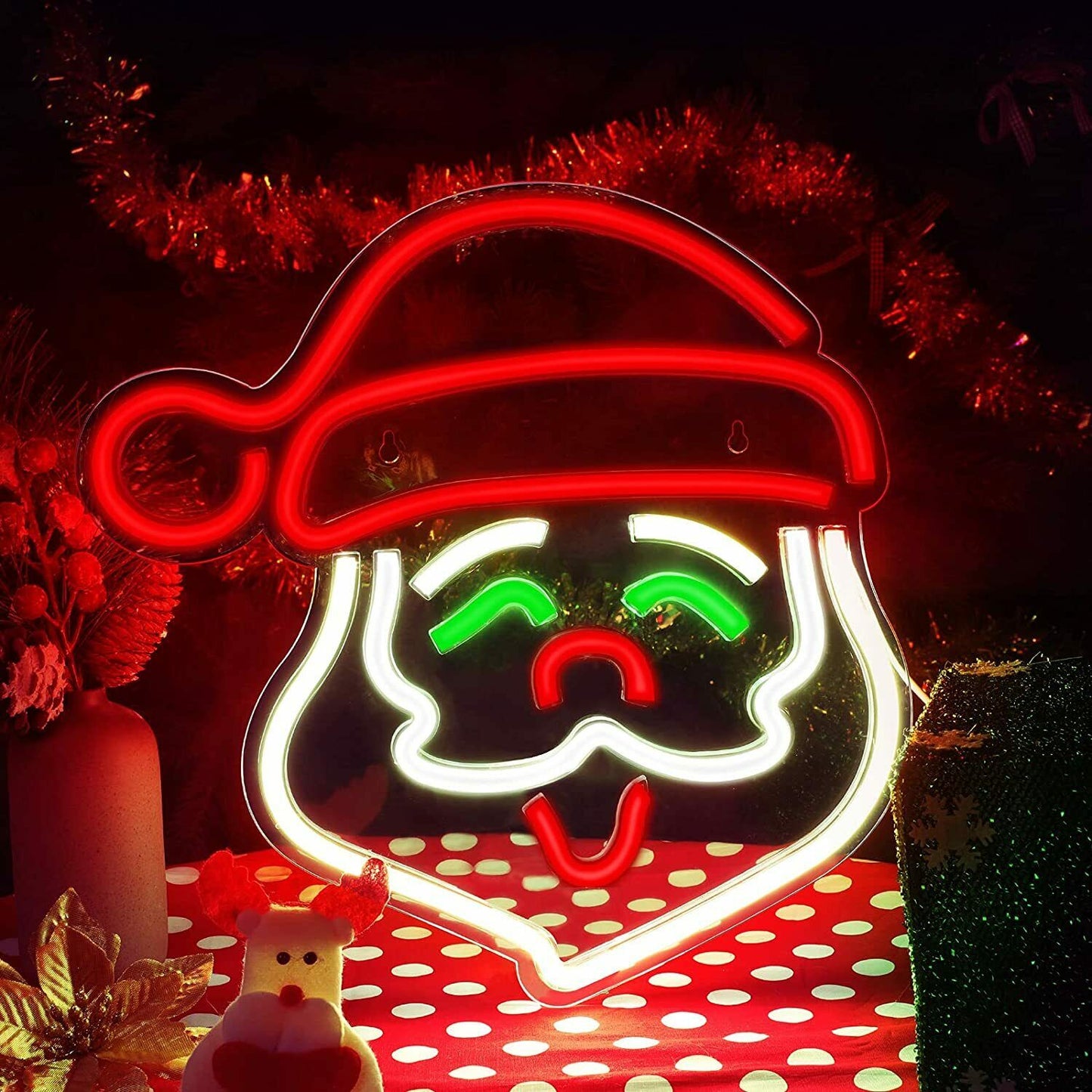 SANTA CLAUS Neon LED sign USB Powered