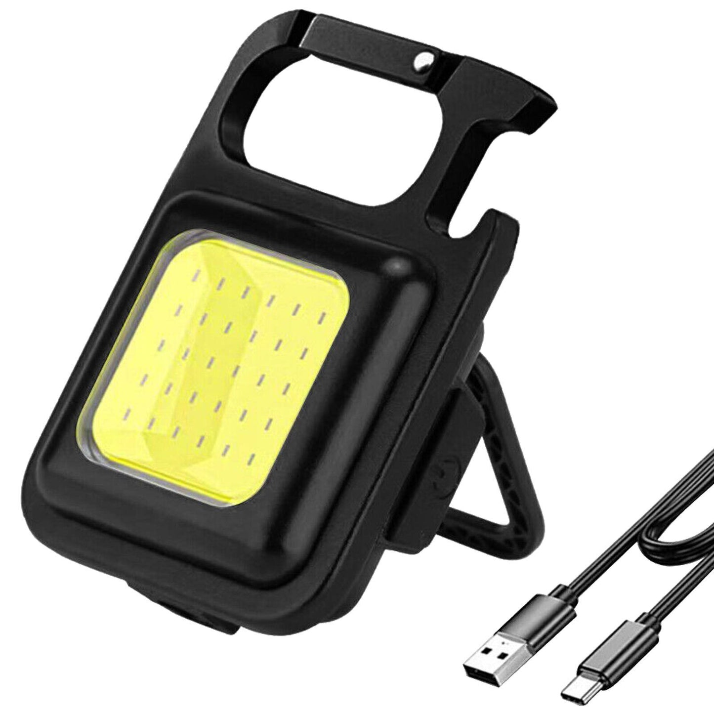 Mini Keychain Rechargeable Cob Waterproof Torch Portable Led Work Light