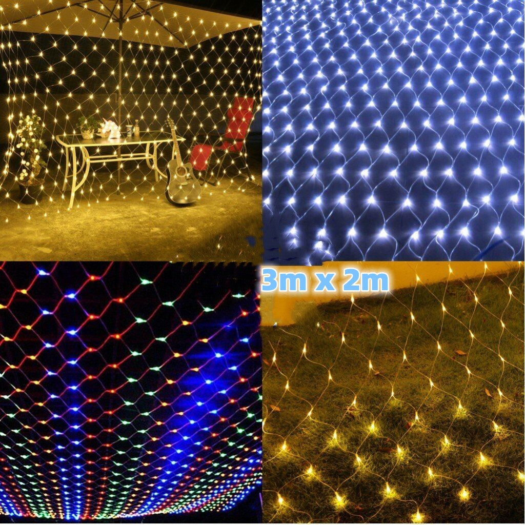 3Mx2M LED Net Fairy Lights Mesh Curtain Joinable 24V