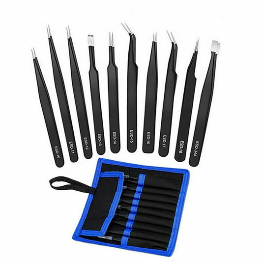 9 in 1 ESD Tweezer Tool Set