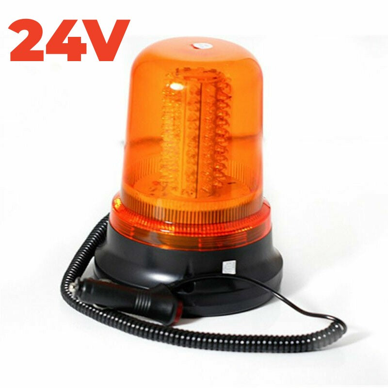 12V 24V Truck Amber 120 LED Beacon Strobe Light for Car pros