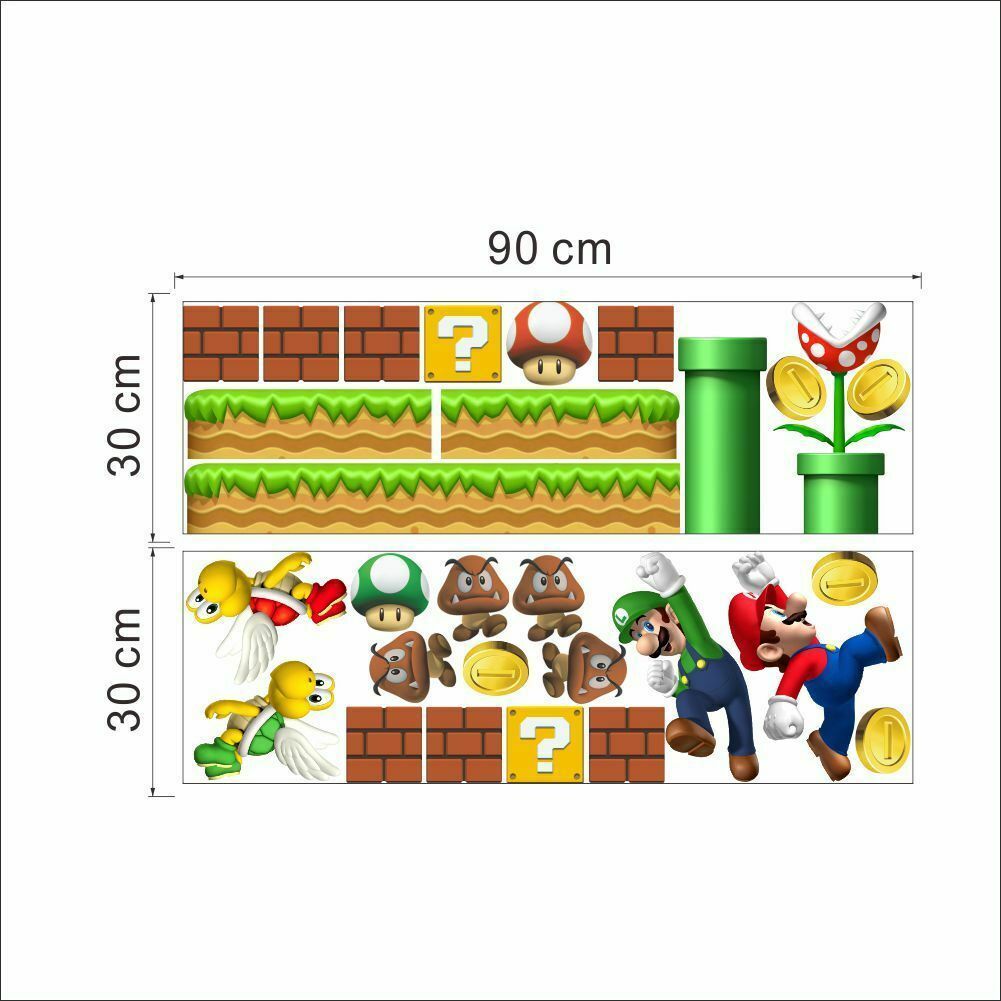 Large Super Mario Wall Stickers