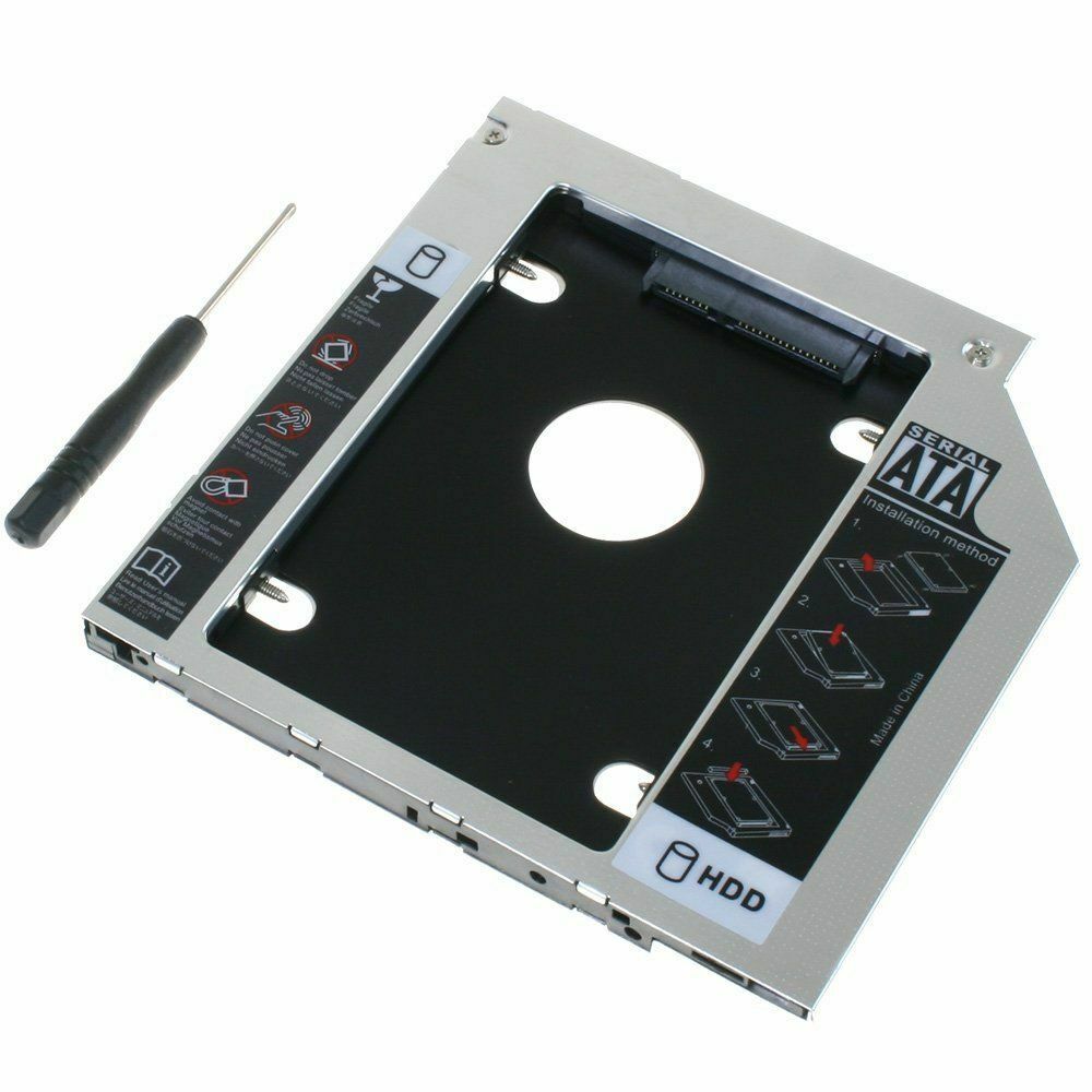 Caddy 2nd HDD/SSD SATA Replace DVD-D Hard Driver 9.5mm for Mac book