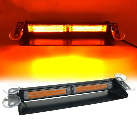 AMBER COB LED Beacon Warning Light Windshield Truck 12V 24V For Car Pros (HS71)