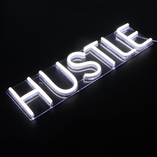 HUSTLE Neon LED sign USB Powered