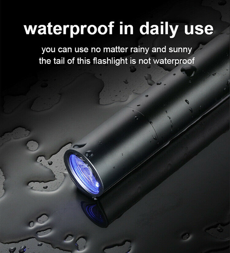 SUPERFIRE USB Rechargeable UV Torch Black Light S11-H