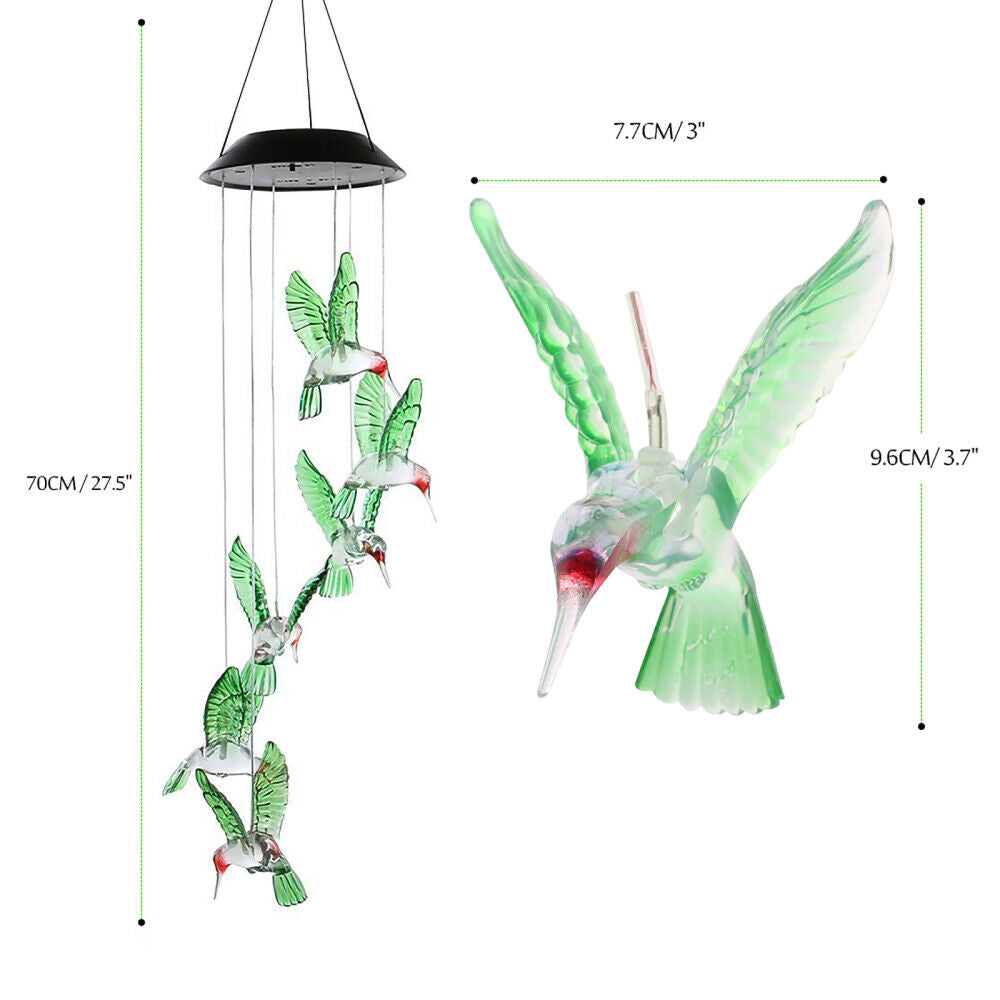 Solar Powered Wind Chimes LED Lights for Outdoor Garden for Party Pros