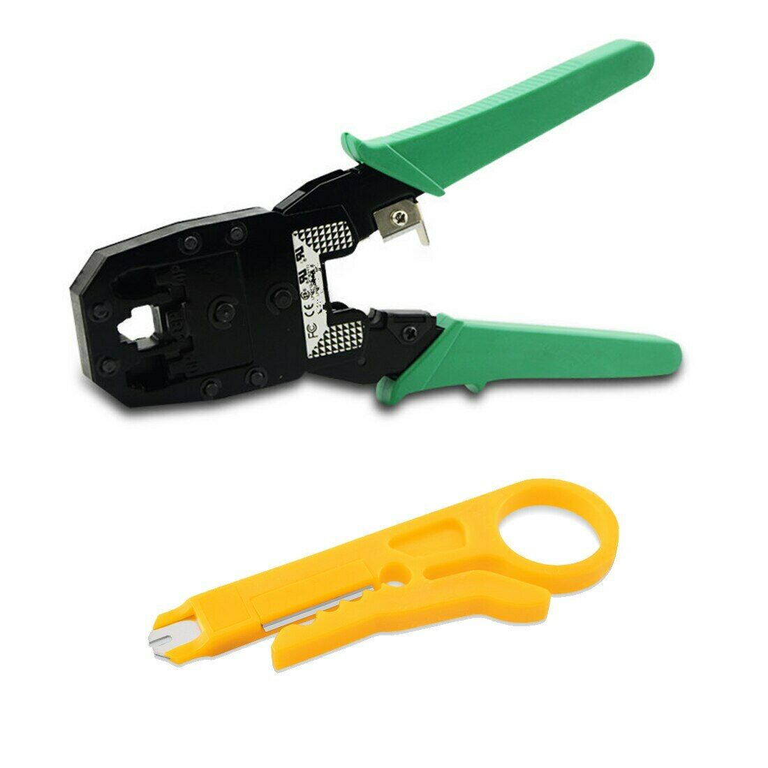 RJ45/RJ11 Network Crimping Tool w/ Wire Stripper