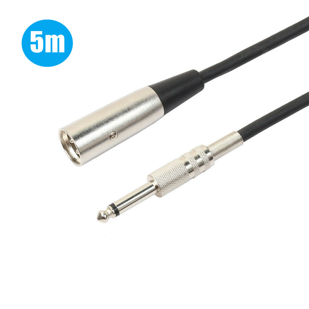 TS 1/4" 6.35mm Mono to Male XLR Cable SE4