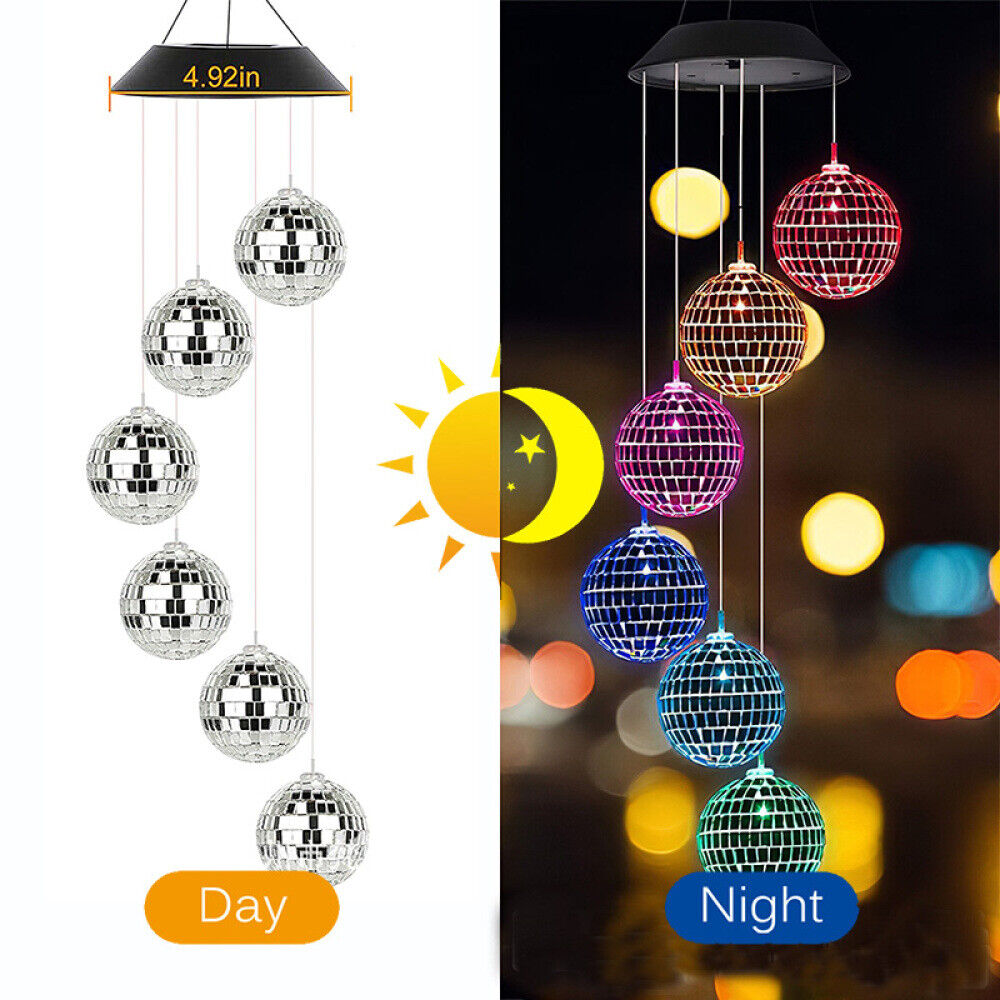 Solar Powered Wind Chimes LED Lights for Outdoor Garden for Party Pros