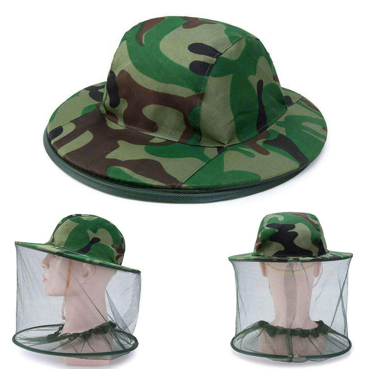 Mosquito Fly Bee Insect Head Net with Hat Gadgets Tool