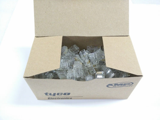 100 x Pcs Cat 5/5e Ethernet RJ45 Crimp Connectors