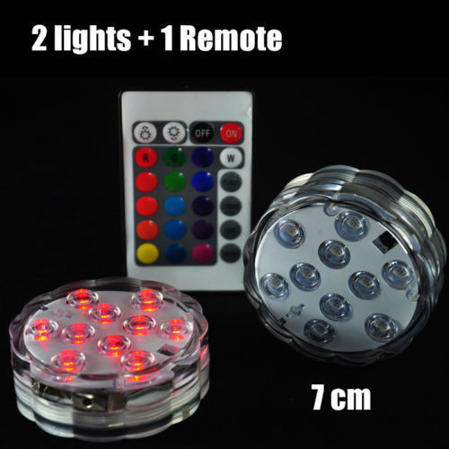 7cm Underwater RGB Puck Light Twin Pack