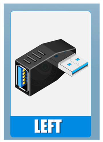 USB 3.0 Right Left Up Down 90 Degree Adapter for PC Pros