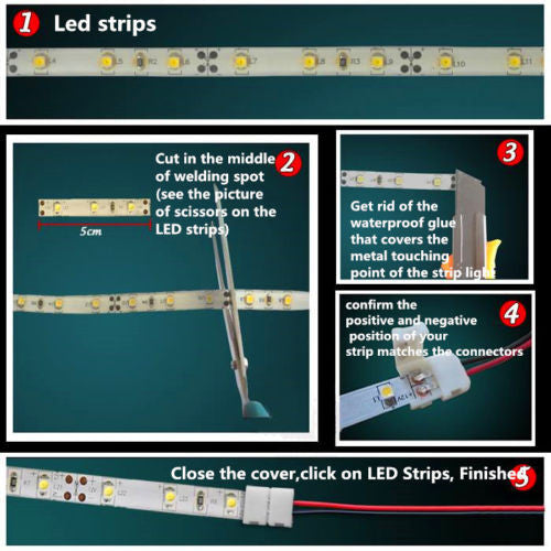 DIY Connector for 10mm 5050 LED Strips