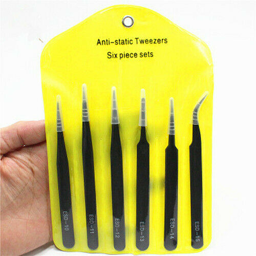 Anti Static ESD Stainless Steel Tweezer Tool Set