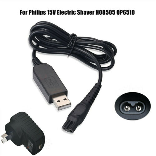 USB Cable For Philips Shaver Battery Charger 4.3V/8V/15V Electric Shaver HQ8505 HQ850 A00390